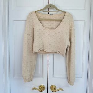 Rachel Comey Cream Cropped Sweater